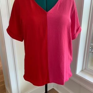 Red and Pink Top